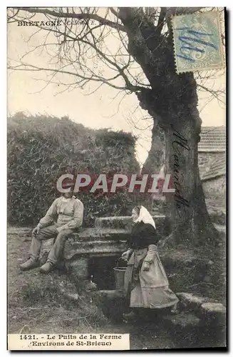 Ansichtskarte AK Folklore Le puits de la ferme Environs de St Brieuc