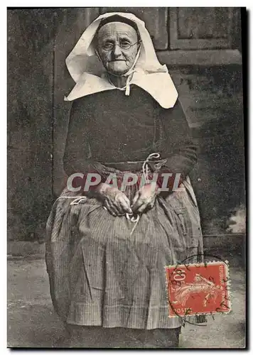 Cartes postales Folklore Coiffe de vieille bretonne