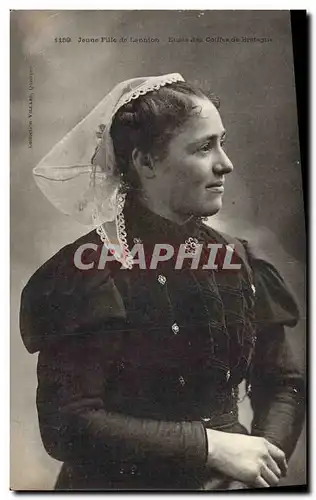 Cartes postales Folklore Jeune fille de Lannion