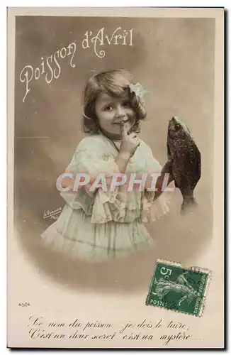 Cartes postales Fantaisie Paques 1er Avril Enfant