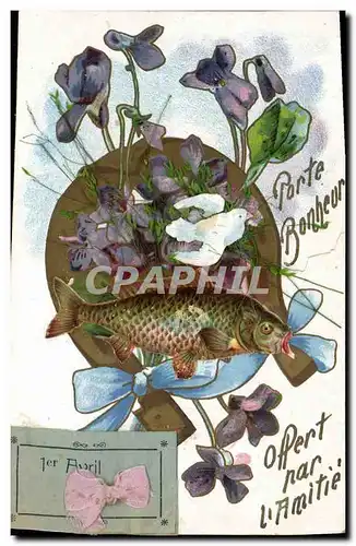 Cartes postales Fantaisie Paques 1er Avril Colombe