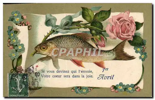 Cartes postales Fantaisie Paques 1er Avril