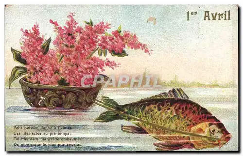 Cartes postales Fantaisie Paques 1er Avril