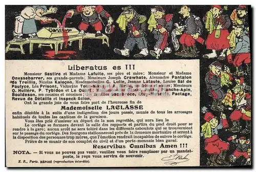 Cartes postales Fantaisie Illustrateur Liberatus es III