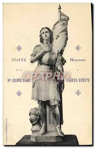 Cartes postales Jeanne d&#39Arc Statue Pierre Benite