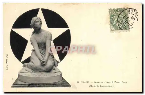 Cartes postales Jeanne d&#39Arc a Domremy Chapu Musee du Luxembourg Paris