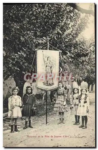 Cartes postales Souvenir de la Fete de Jeanne d&#39Arc Enfants