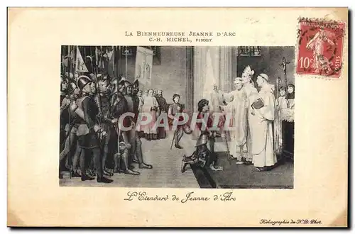 Cartes postales Jeanne d&#39Arc L&#39etendard