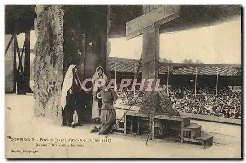Ansichtskarte AK Compiegne Fetes de Jeanne d&#39Arc 8 et 15 juin 1913 Jeanne d&#39Arc ecoute les vois