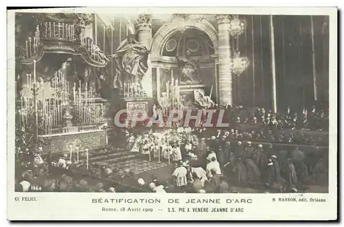 Ansichtskarte AK Beatification de Jeanne d&#39Arc Rome 18 avril 1909