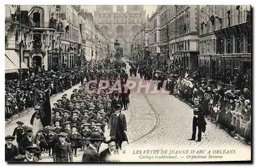 Ansichtskarte AK Les fetes de Jeanne d&#39Arc a Orleans Cortege traditionnel Orphelinat Serenne