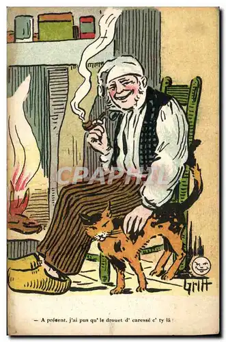 Cartes postales Fantaisie Illustrateur Griff Chat Chaton