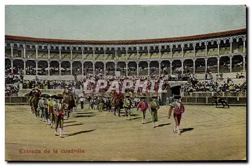 Cartes postales Corrida Course de taureaux Entrada de la cuadrille