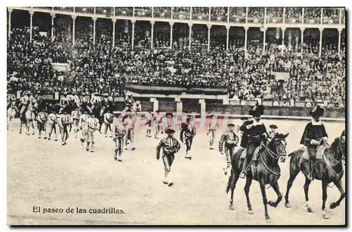 Cartes postales Corrida Course de taureaux El paseo de las cuadrillas