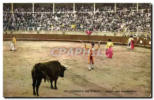 Cartes postales Corrida Course de taureaux Appel aux banderilles