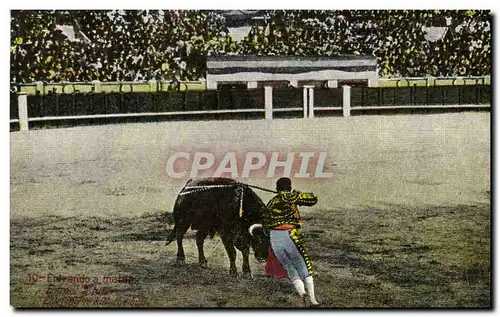 Cartes postales Corrida Course de taureaux Entrando a matar