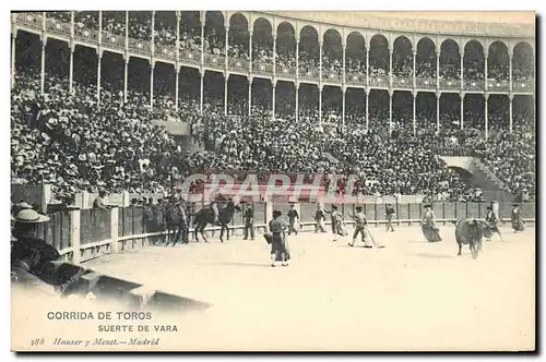 Cartes postales Corrida Course de taureaux Suerte de Vara