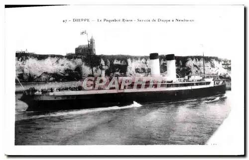 Cartes postales moderne Bateau Paquebot Dieppe Le paquebot Rouen Service de Dieppe a Newhaven