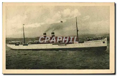 Cartes postales Bateau Paquebot Fabre line SS Roma