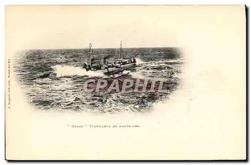 Ansichtskarte AK Bateau Paquebot Orage Torpilleur de haute mer