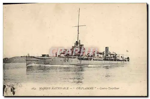 Cartes postales Bateau Paquebot Contre torpilleur