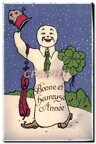 Cartes postales Fantaisie Bonhomme de neige Enfant