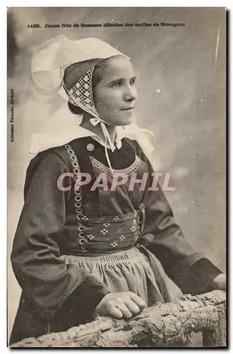 Cartes postales Folklore Jeune fille de Gouezec