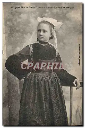 Cartes postales Folklore Jeune fille de Saint Thois