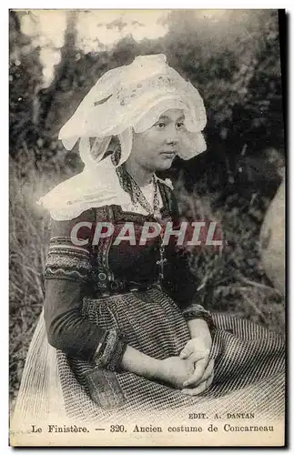 Ansichtskarte AK Folklore Ancien costume de Concarneau