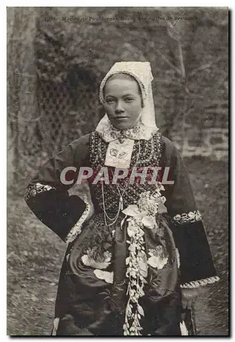 Ansichtskarte AK Folklore Mariee de Pouldergat Mariage