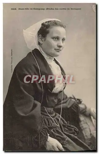 Cartes postales Folklore Jeune fille de Guingamp