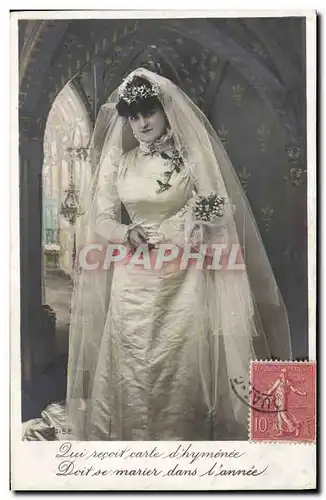 Cartes postales Fantaisie Femme Mariage