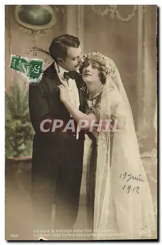 Cartes postales Fantaisie Femme Mariage