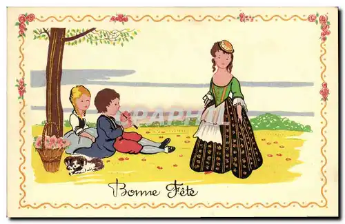 Cartes postales Fantaisie Illustrateur Enfants Bonne fete