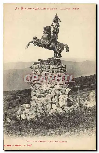 Cartes postales Statue de Jeanne d&#39Arc au sommet Au ballon d&#39Alsace