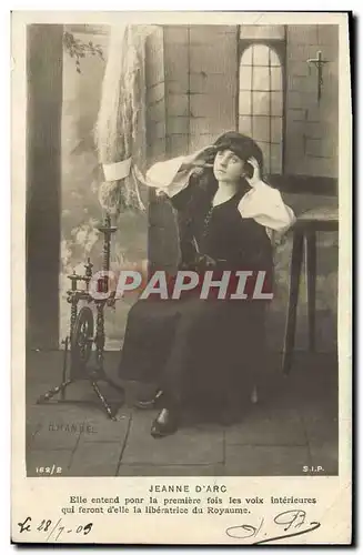 Cartes postales Jeanne d&#39Arc Elle entend pour la premiere fois les voix interieures
