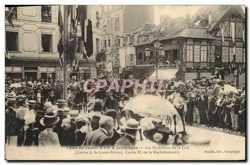 Ansichtskarte AK Fetes de Jeanne d&#39Arc A Compiegne Les marechaux de la lice Comte Cosse Brissac Comte de la Ro