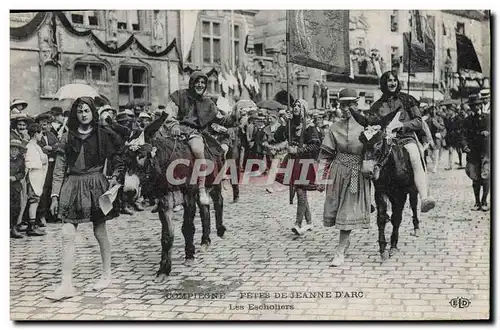 Cartes postales Compiegne Fetes de Jeanne d&#39Arc Les Escholiers Ane Mule