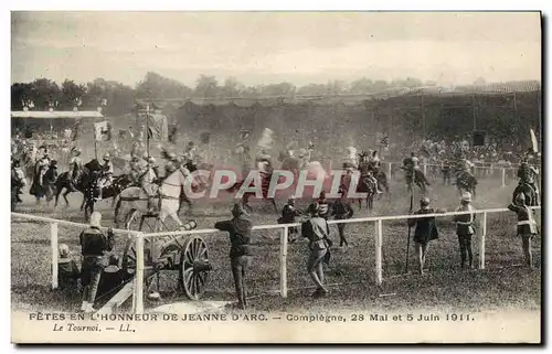 Ansichtskarte AK Fetes en l&#39honneur de Jeanne d&#39Arc Compiegne 28 mai et 5 juin 1911