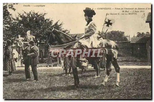 Ansichtskarte AK Compiegne Fetes de Jeanne d&#39Arc Le baron G de la Motte