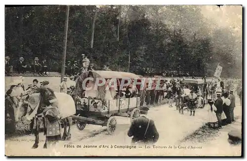 Ansichtskarte AK Fetes de Jeanne d&#39Arc a Compiegne Les voitures de la cour d&#39amour