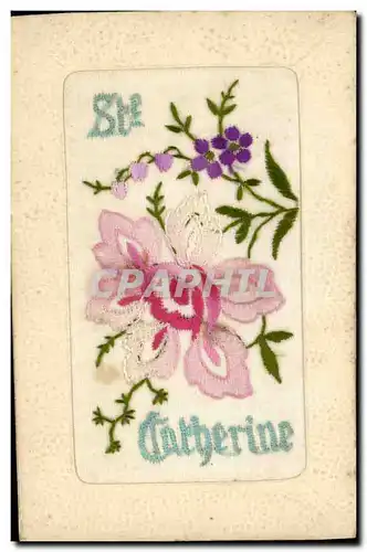 Cartes postales Fantaisie Brodee Ste Catherine