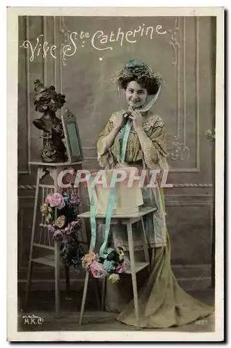 Cartes postales Fantaisie Ste Catherine Femme