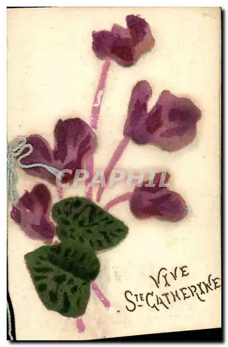 Cartes postales Fantaisie Ste Catherine Fleurs