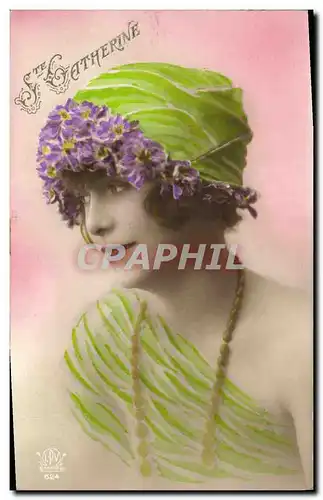 Cartes postales Fantaisie Ste Catherine Femme