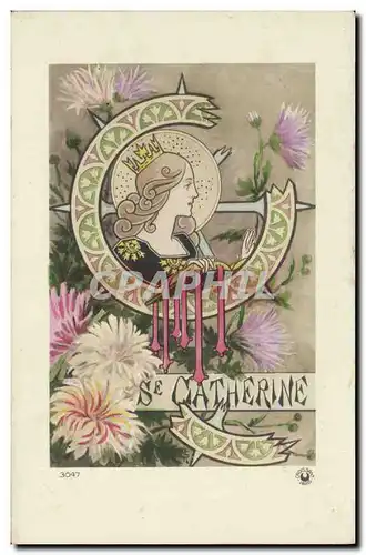 Cartes postales Fantaisie Ste Catherine Femme