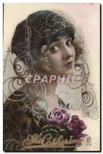 Cartes postales Fantaisie Ste Catherine Femme