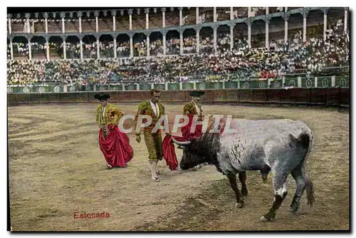 Ansichtskarte AK Corrida Course de taureaux Estocada