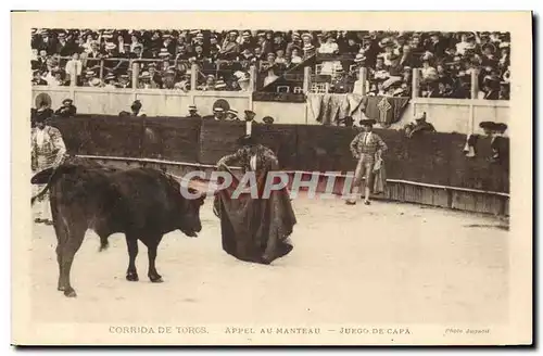 Cartes postales Corrida Course de taureaux Appel au manteau