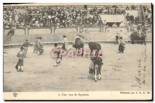 Cartes postales Corrida Course de taureaux Una vara de agujetas